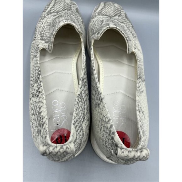 Franco Sarto Slip On Boston Snake Print  Square Toe Casual Comfort Shoes 10 - Picture 4 of 8